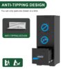 Metal Vertical File Cabinet With Lock And Card Slot For A4 Legal / Letter Size, Durable Steel - Black - Image 12