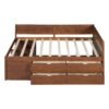 Full Size Daybed With Drawers And Shelves - Walnut - Image 17
