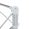Simple Silver Stainless Steel Folding Table Frame Multifunctional Space Saving Design.Separate Folding Table Legs That Can Be Paired With Various Sizes And Styles Of Tabletops - Silver - Image 11