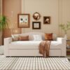 Twin Size Upholstered Daybed With Storage Armrests, Trundle And Latest Integrated Bluetooth Audio System - Beige - Image 17