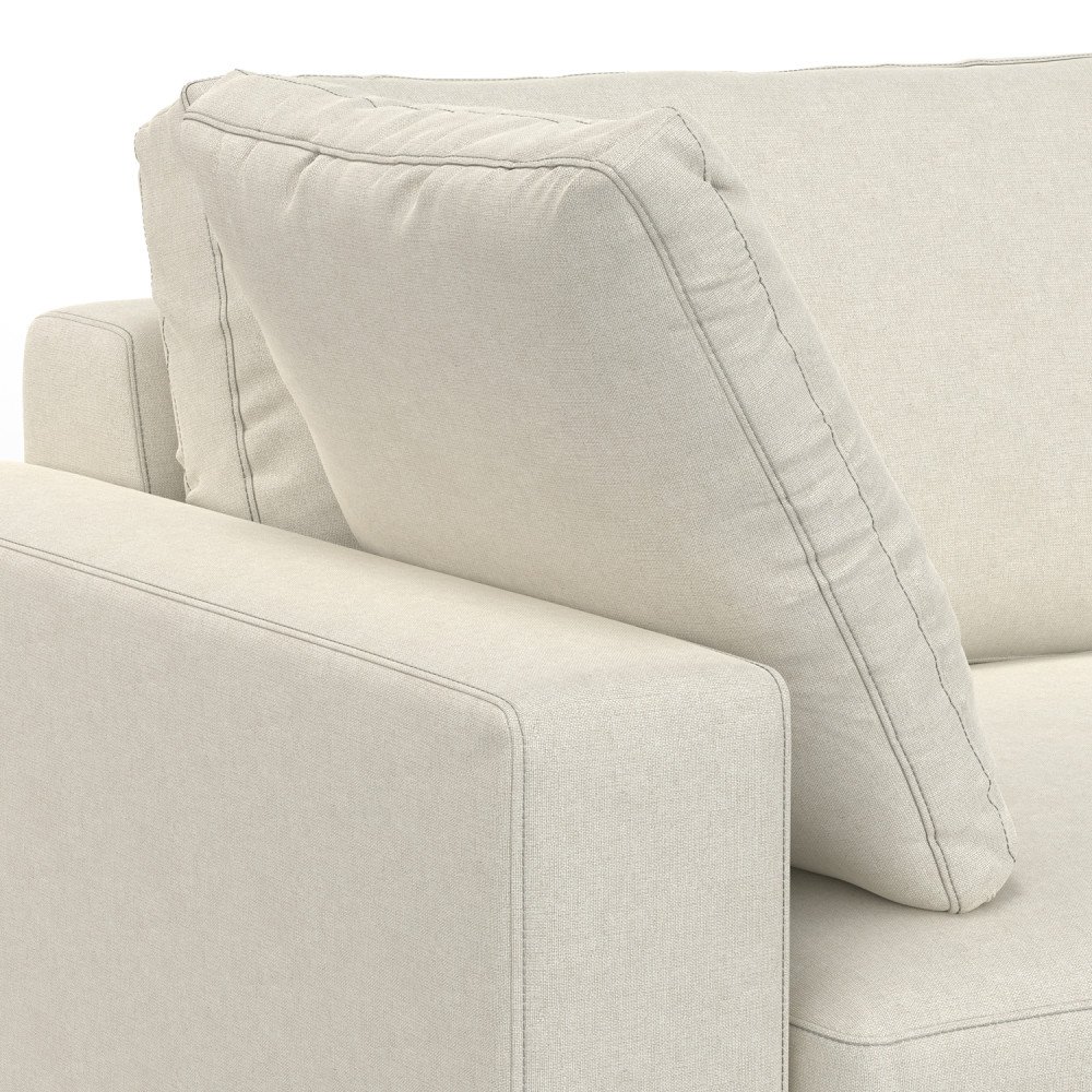 Charlie - Deep Seater Sofa, Upholstered - Cream - Image 2