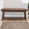 Buffalo - Hide Hallway Bench - Brown - Image 2