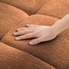 Ergonomic Single Seater Sofa With Ottoman, High Resilience Support Cushions, Easy Assembly Modern Lounge Chair - Burnt Orange - Image 17