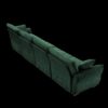 Modern 4 Seater Sofa With Solid Wood Frame, High Resilience Cushions - Premium Green - Image 14