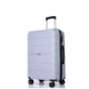 Hardshell Suitcase Spinner Wheels Pp Luggage Sets Lightweight Suitcase With Tsa Lock, 3 Piece Set (20/24/28) - Silver - Image 7