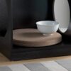 Circle Design Comfortable Pet End Table With Removable Mat - Red Cocoa - Image 2