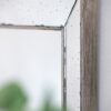 Distressed Square Accent Mirror, Traditional Style Framed Wall Mirror For Living Room, Entryway, Office, Bedroom, Hallway - Silver - Image 8