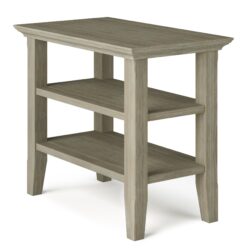 Acadian - Narrow Side Table - Distressed Gray