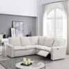 Power Recliner Chair Home Theater Seating Soft Chair With USB Port For Living Room, Bedroom, Theater Room - Beige - Image 3