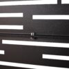 Outdoor & Indoor Privacy Screen Freestanding Decorative Panel Steel - Black - Image 8