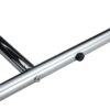 Shoe Changing Bench With Silver Metal Legs For Versatile Use - Black - Image 14