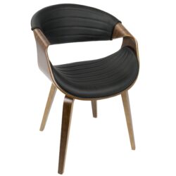 Symphony - Mid-Century Modern Dining / Chair - Walnut / Black