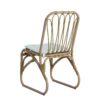 Outdoor Wicker Dining Chairs With Washable Cushion (Set of 2), Durable Rattan Chairs For Patio Color - Natural / Yellow - Image 9