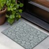 Macau - Non - Slip Accent Rug - Gray / White / Silver - Image 4