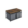 Murph - Wood Grain 3 Piece Coffee Table (Set of 3) - Weathered Oak - Image 7