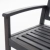 Farmhouse Style Loja Bench Outdoor Seating - Dark Gray - Image 11