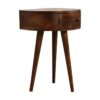Semi Circle Nightstand - Chestnut - Image 2