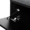 Elegant 2 In 1 Shoe Cabinets With Soft Cushion Versatile Shoe Rack Organizer With Adjustable Shelves For Hallway, Living Room - Black - Image 15