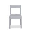 Della - 3-Piece Solid Wood Kids Table & Two Chair Set - Gray - Image 3