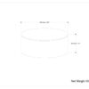 Millbury - Drum Coffee Table - Natural - Image 8