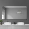 Bathroom Vanity Mirror, Wall-Mounted Mirror For Bathroom Anti-Fog, Waterproof - Clear - Image 2