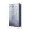 9 Door Lockers With Lock For Storage In Office, School, Gym, And Bedroom - Gray - Image 11