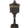 Cast Aluminum Mail Box, Postal Box, Mailbox - Bronze - Image 5