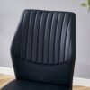 Luxury Simple Chair High Resilience Dining Chair Material With Metal Leg (Set of 6) - Black / Silver - Image 7