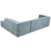 Modular Combination Living Room Sofa Set, Modern Minimalist Sofa, Living Room Upholstered Sofa Bed, Bedroom, 2 Pieces Computer Free Combination, L - Shaped - Light Gray - Image 17