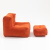 Fluffy Bean Bag Chair, Comfortable Bean Bag For Adults And Children, Super Soft Lazy Sofa Chair With Memory Foam And Ottoman, Indoor Modern Focus Bean Bag Chair For Living Room, Bedroom, Apartment - Red - Image 14
