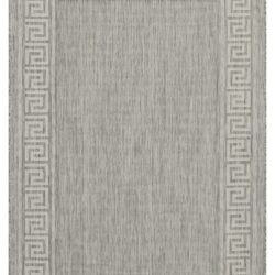 Sunshine - 5'3" X 7'3" Indoor, Outdoor, Area Rug Polypropylene - Silver