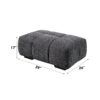 Chosen - Chenille Ottoman - Gray - Image 5