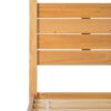 Queen Canopy Bed Frame Modern Minimalist Boho - Natural Pine - Image 3