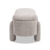 Hugo - Oval Fully Upholstered Storage Bench - Brown - Image 5