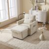 Multifunctional Lazy Person Sofa Recliner With Storage, Cell Phone Bracket Chenille - Beige - Image 13