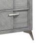 5 Drawer Chest Book Matched Veneers - Gray - Image 3