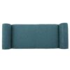Hayes - Contemporary Armed Storage Bench With Rolled Arms - Teal - Image 9