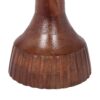 Modern Mango Wood Round End Table With Pedestal Base - Honey - Image 8