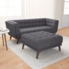 Addison - Square Upholstered Ottoman - Dark Gray - Image 9