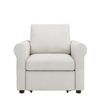 Modern Convertible 3 In 1 Sofa Bed Chair With Adjustable Backrest - Cream - Image 7