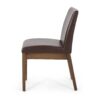 Modern Dining Chair With Upholstery - Dark Brown - Image 9