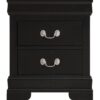 Louis Phillipe - Elegant Traditional Nightstand - Black - Image 9