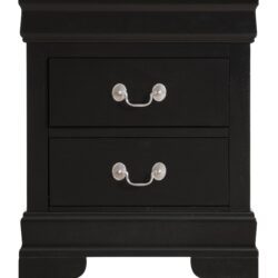Louis Phillipe - Elegant Traditional Nightstand - Black