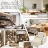 Multifunctional Lazy Person Sofa Recliner With Storage, Cell Phone Bracket Chenille - Beige - Image 5