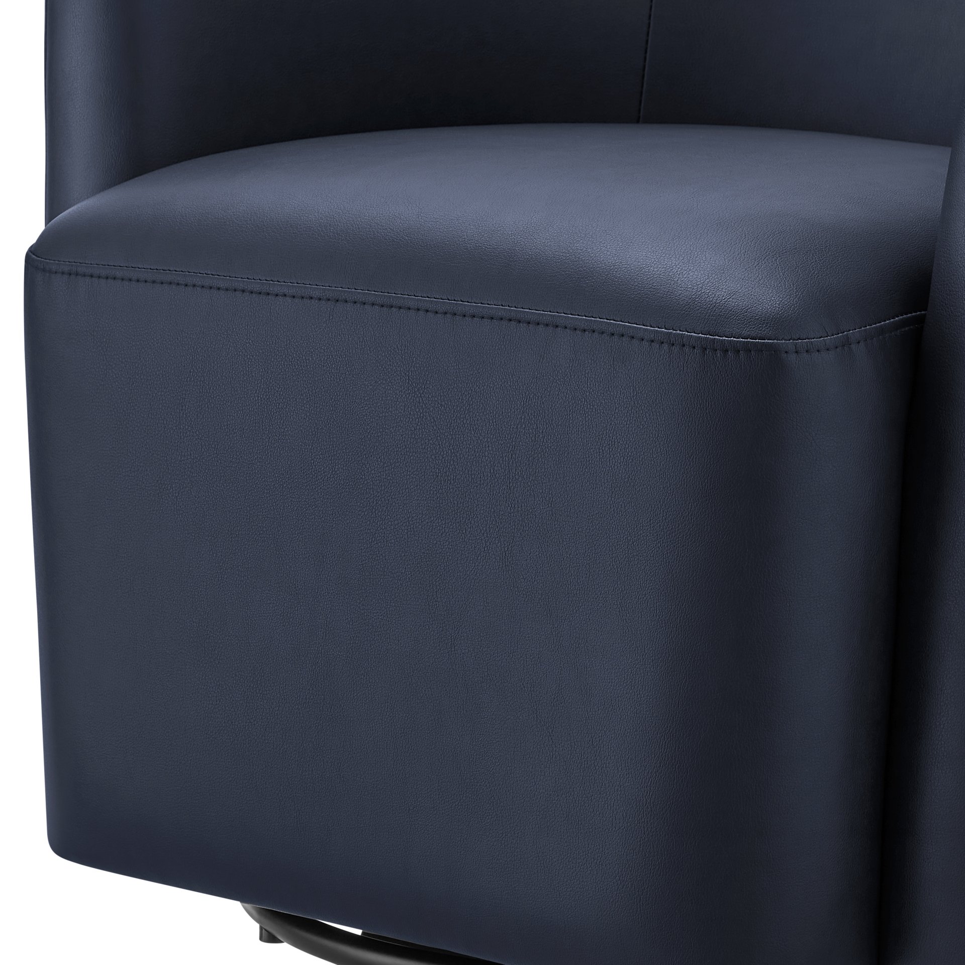 Ardena - Modern Swivel Barrel Chair - Blue - Image 7