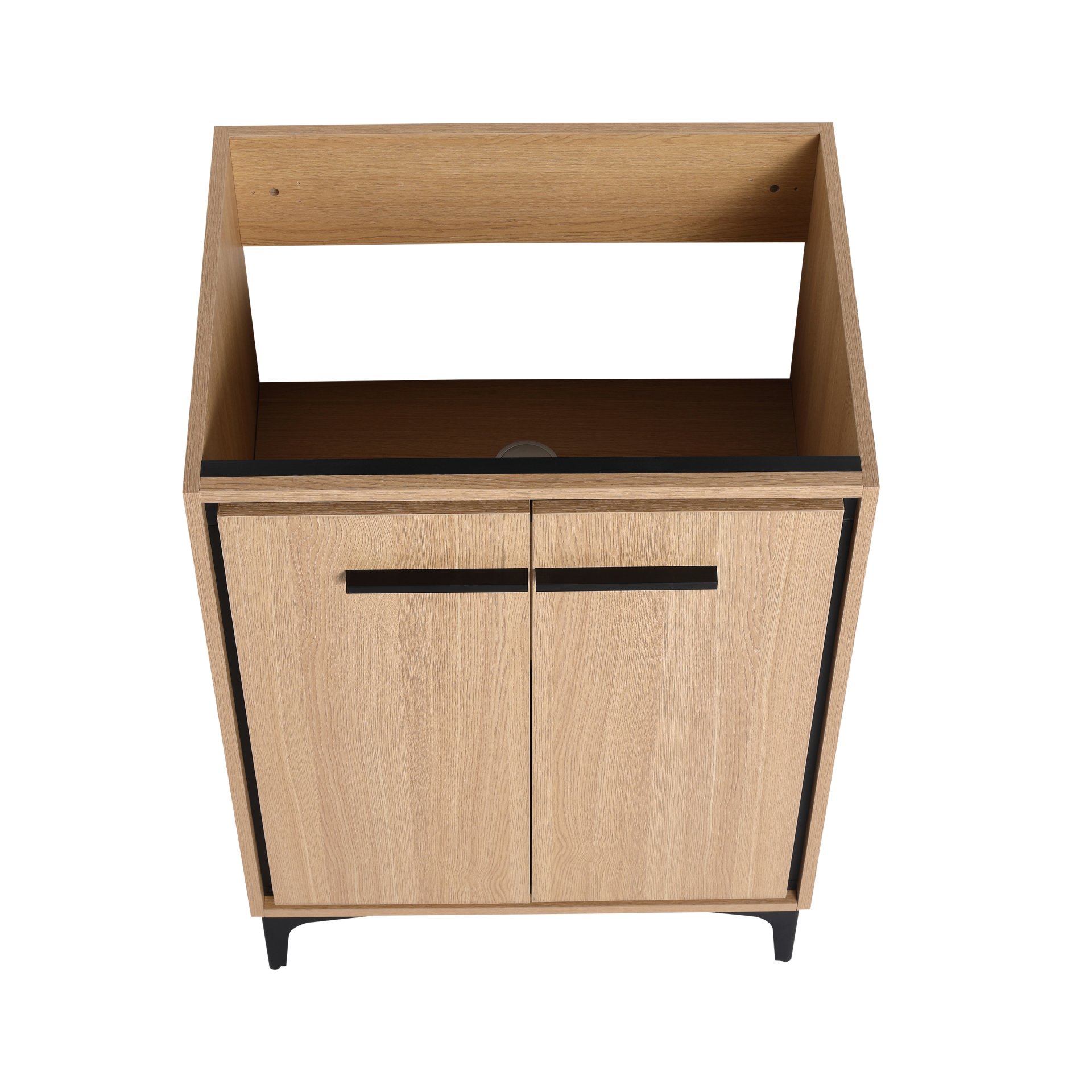 Modern Bathroom Vanity Cabinet With Soft Closing Doors - Oak - Image 5