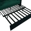 Modern Convertible Sleeper Sofa Bed With Pull Out Queen Design, Side Storage & Thick Cushions Chenille Loveseat For Living Room Or Bedroom 3 In 1 Function - Green - Image 13
