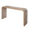 Console Table With Wood Beads Curved Waterfall Style Table - Antique Natural / Natural / Rustic / Natural / White - Image 7