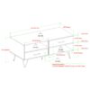 Modern Hairpin Leg Coffee Table - Slate Gray - Image 2