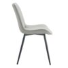 Ergonomic Dining Chair (Set of 4) With Extended Seat Cushion, Metal Legs - Black / Gray - Image 19